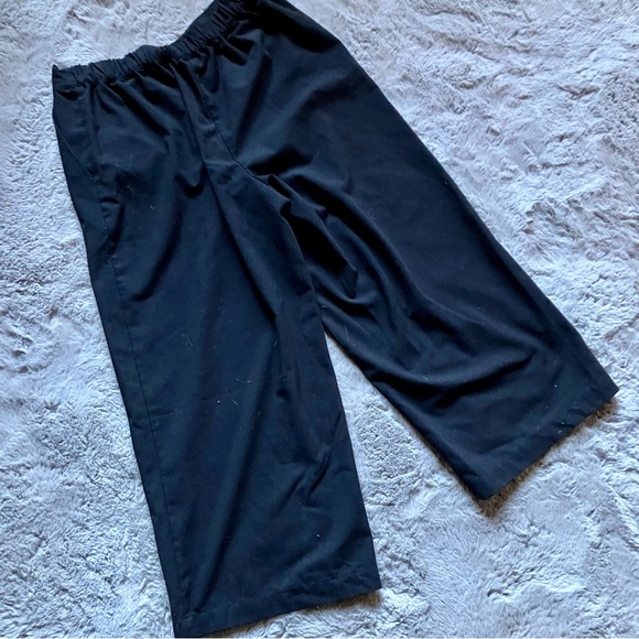 Vero Moda black wide leg crop pants size medium corpcore - Picture 4 of 6